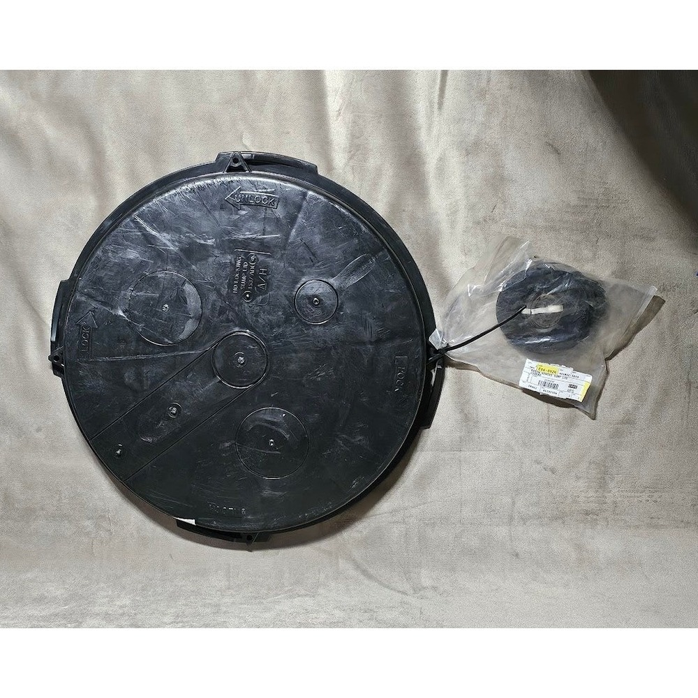 Radon Vented Sump Lid 1538AD Black Circular Basin Cover with Seal Kit New